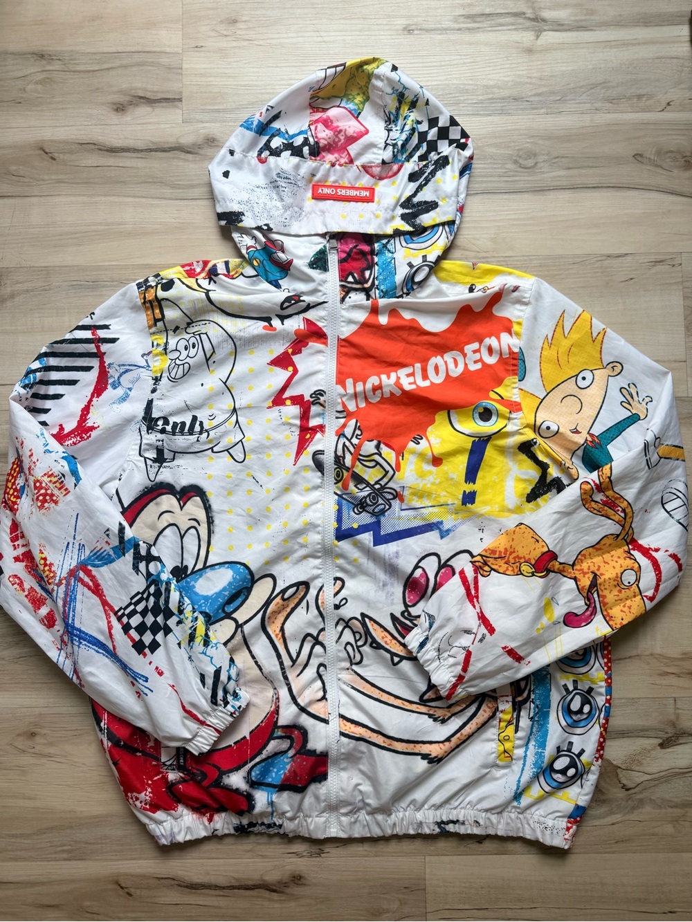 Members Only x Nickelodeon Men’s Multicolor Cartoon Size L